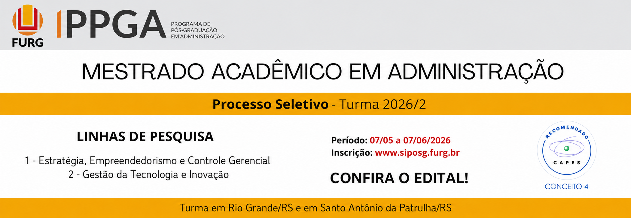 Edital Mestrado 2026
